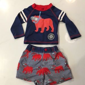 Andy & Evan Swim Trunks and Swim Shirt